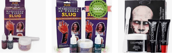 Kit maquiagem halloween