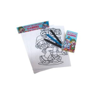 Kit para Pintar com Giz de Cera e Desenhos