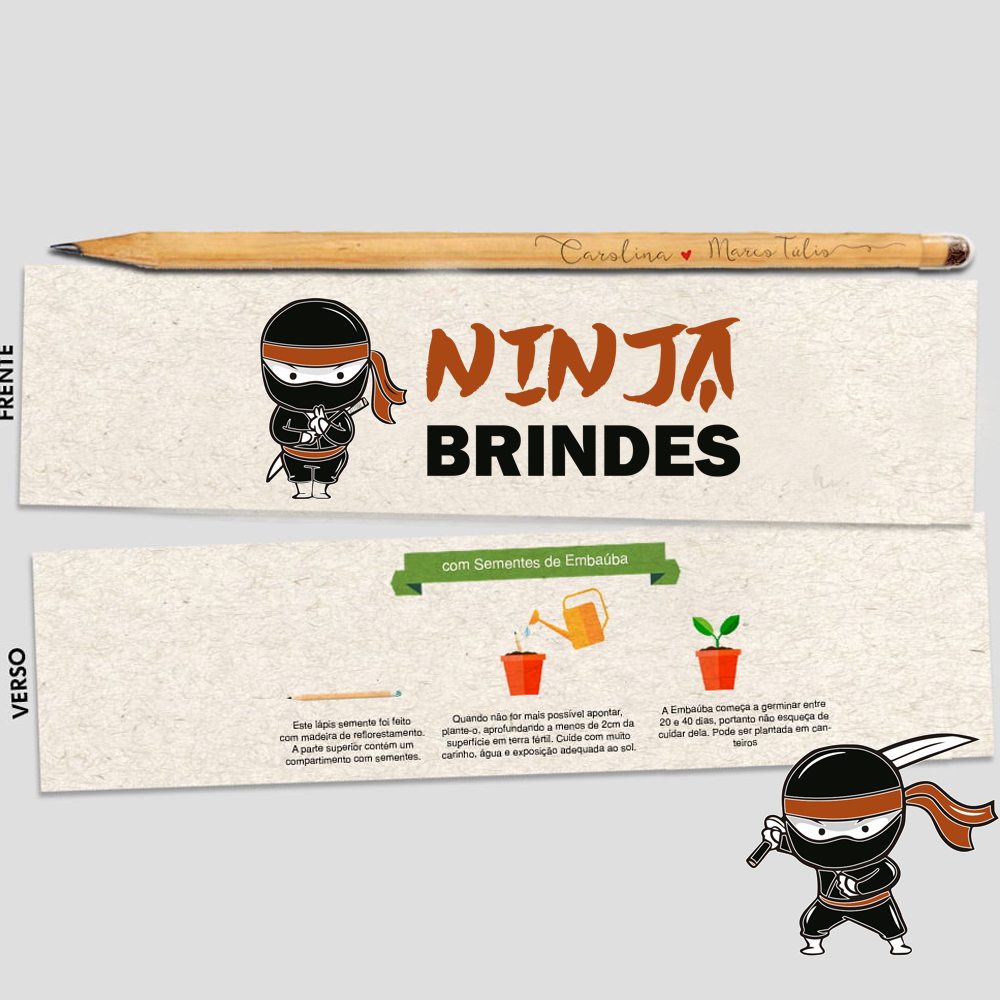 Lápis com semente brinde