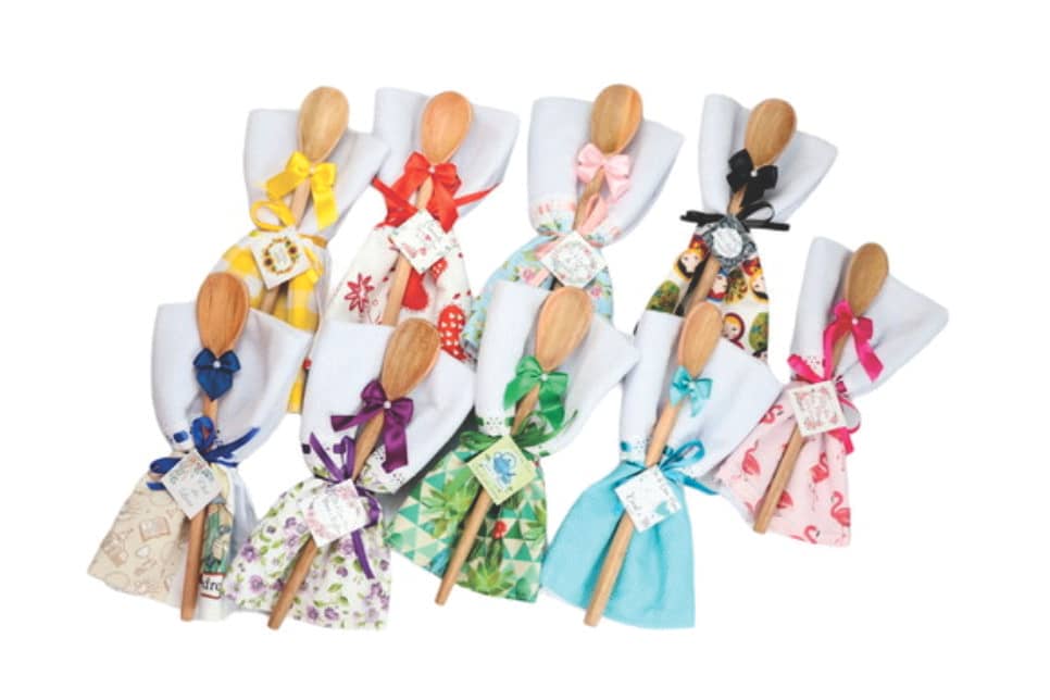 Lembrancinha Pano de Prato Colher de Pau