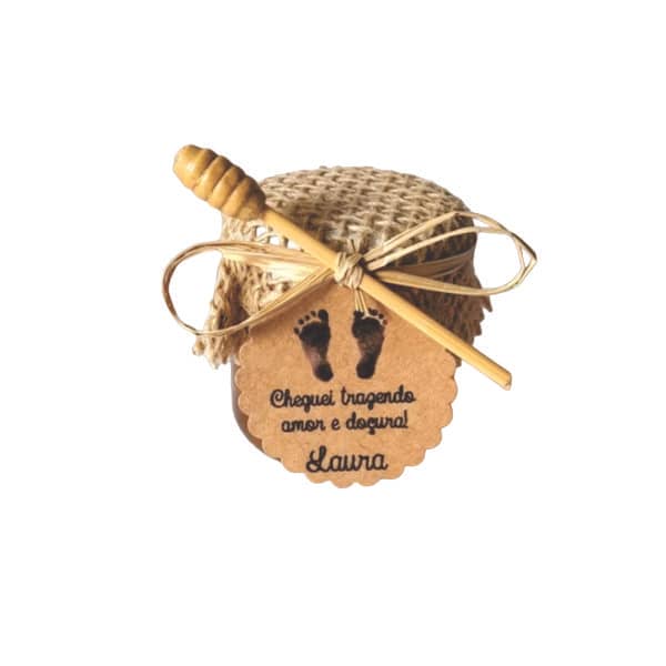 Lembrancinha de Nascimento com Mel