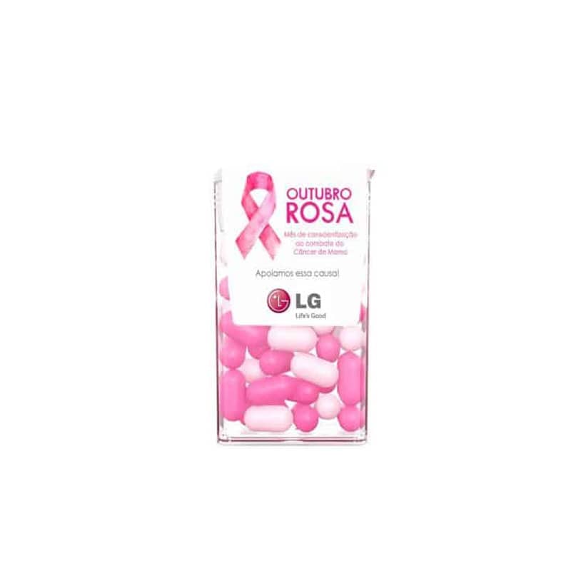 Mentos Outubro Rosa Personalizado