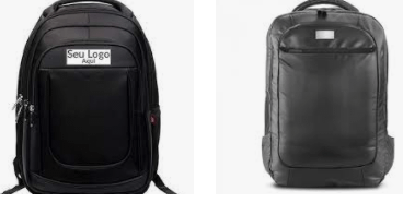 Mochila De Couro Personalizada Preta