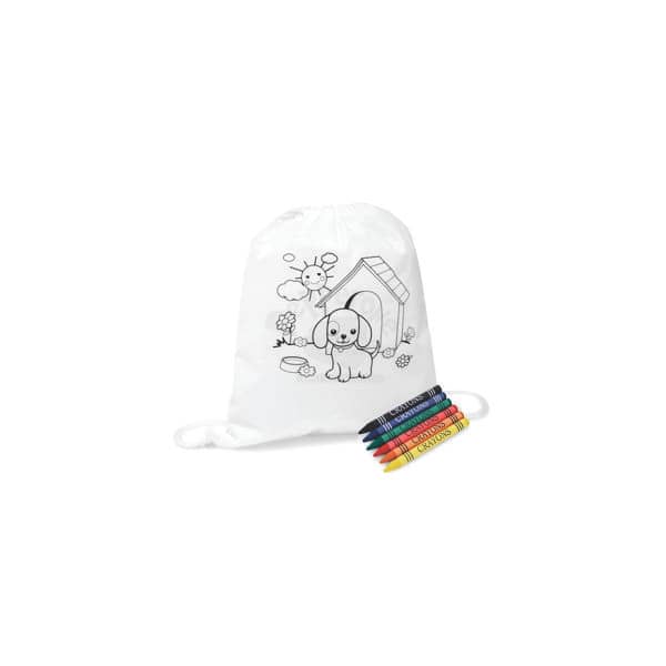 Mochila Saco Infantil para Colorir Personalizada