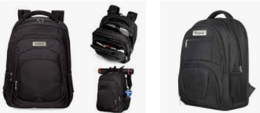 Mochila de Couro com Plaquinha Personalizada