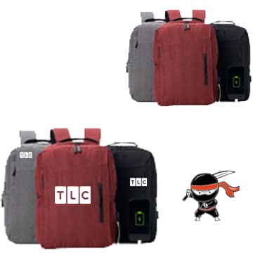 Mochila De Nylon USB