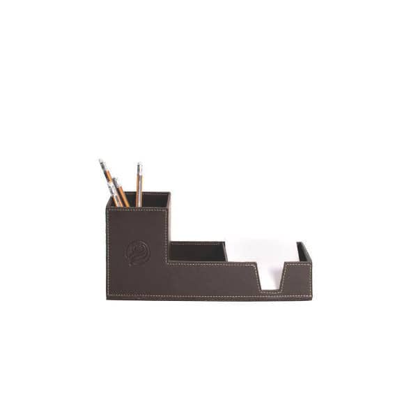 Organizador de Mesa de Couro Escritório Personalizado