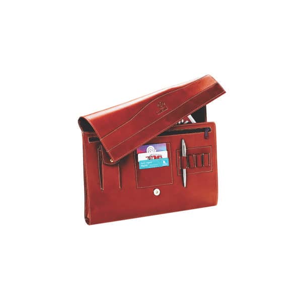 Pasta Envelope de Mão Couro Personalizada