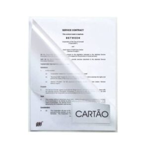 Pasta L Cristal com Visor A4 Personalizada