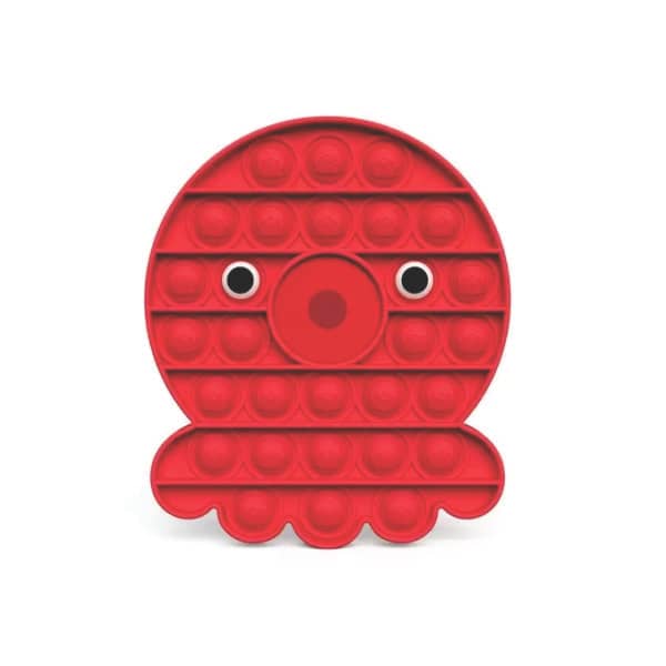 Pop It Fidget Anti Stress Colorido – Polvo Vermelho