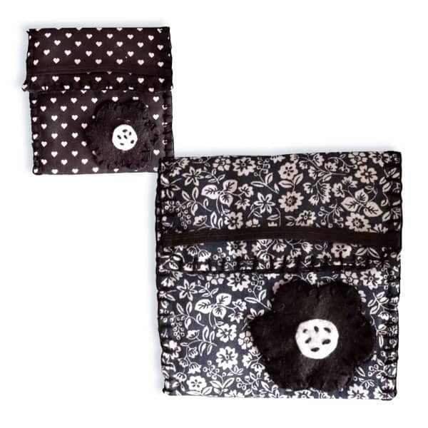 Porta Absorvente de Tecido com 6 Divisórias Coração