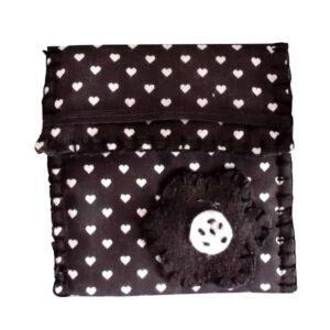 Porta Absorvente de Tecido com 6 Divisórias Coração