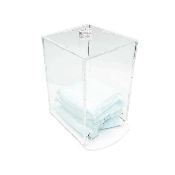 Porta-Absorvente em Acrilico Transparente