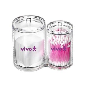 Porta-Algodão e Cotonete para Banheiro