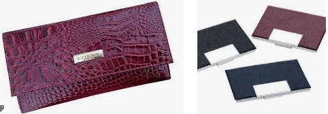 Porta Cartão De Couro Feminino Para Brinde