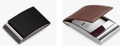 Porta Cartão De Couro Masculino Brinde