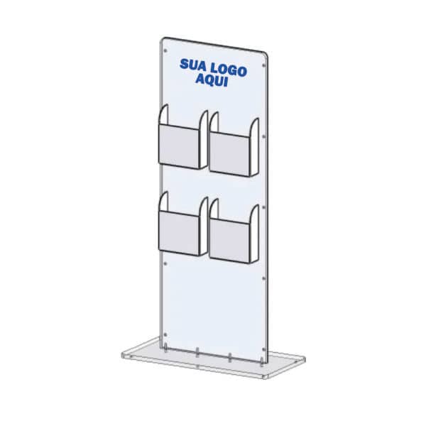 Porta Catalogo de Chão Personalizado