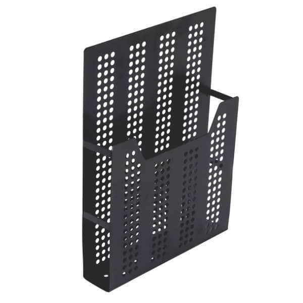 Porta Catalogo de Parede Metal Preto