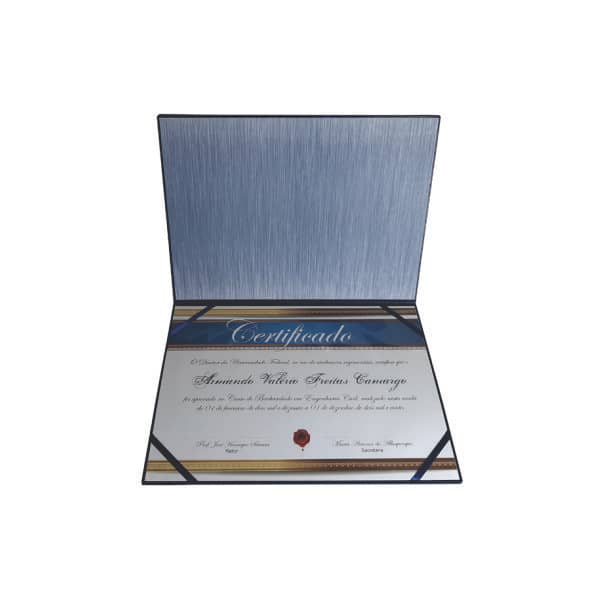 Porta Certificado Modelo Capa Dura Búfalo