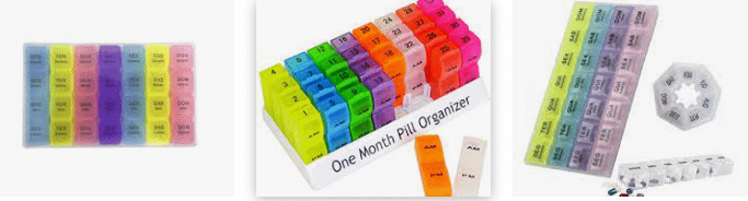 Porta  Comprimidos Mensal