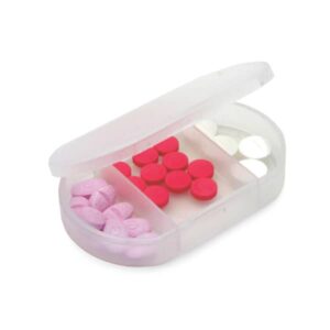 Porta Comprimidos com 3 Divisórias Colorido