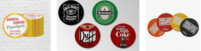 Porta Copos Papel Personalizado