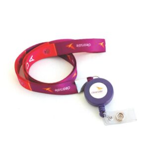 Porta Crachá Retrátil com Cordão Personalizado