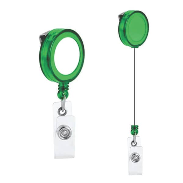 Porta Crachá Retrátil para Sublimação – Verde