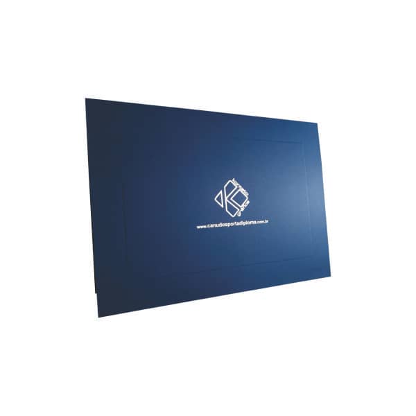 Porta Diplona Modelo Capa Dura Búfalo Azul Marinho