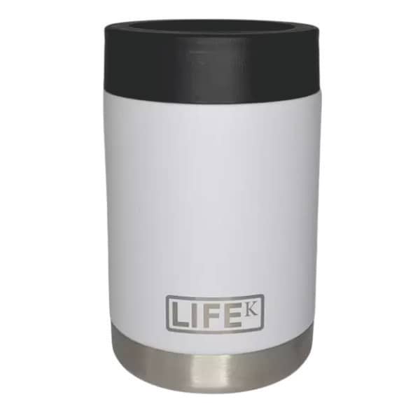 Porta Latinha Térmico em Aço Inox Branco 355ml Personalizado