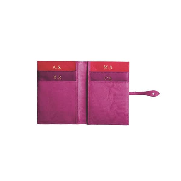 Porta Passaporte de Couro Feminino Personalizado