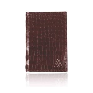 Porta Passaporte em Couro Croco Personalizado