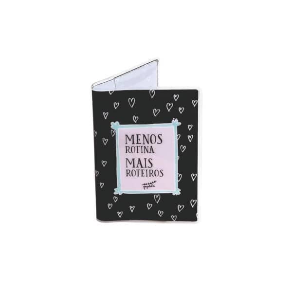 Porta Passaporte em PVC Cristal Transparente