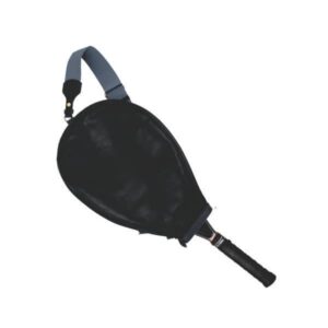 Porta Raquete de Tênis Preto Liso Personalizado