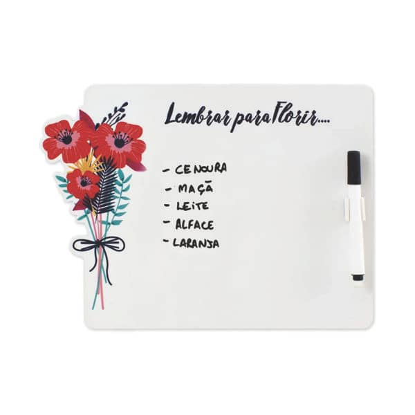 Porta Recados Floral Personalizado