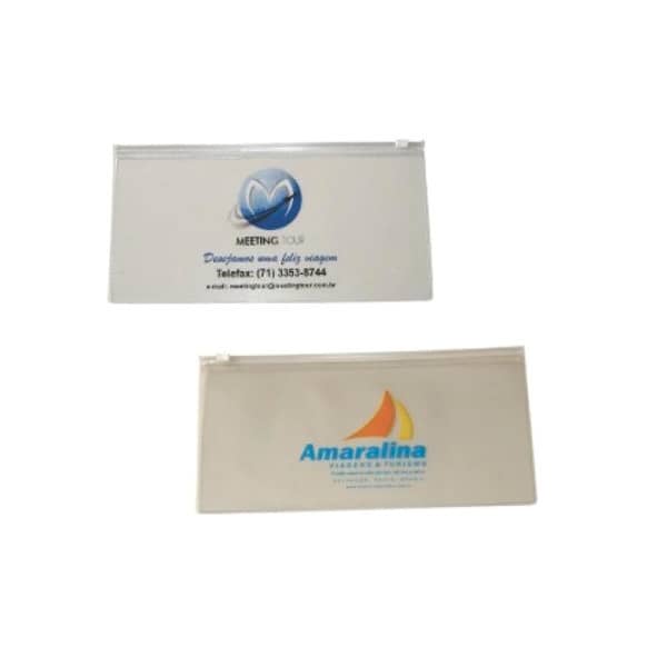 Porta Voucher com Zíper Personalizado