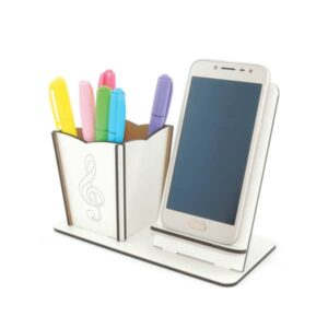 Porta celular personalizado com caneta