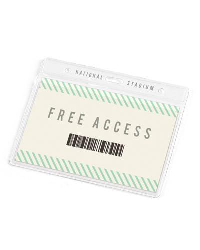 Porta cracha em pvc para brindes