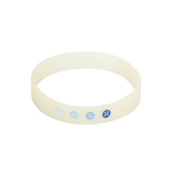 Pulseira de silicone UV que detecta raios solares