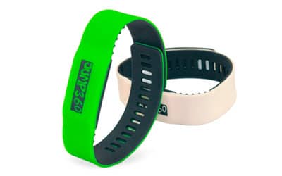 Pulseira de silicone ajustável com chip RFID NFC Brinde