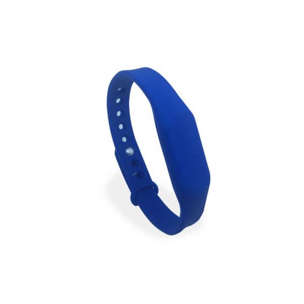 Pulseira de silicone ajustável com chip RFID NFC