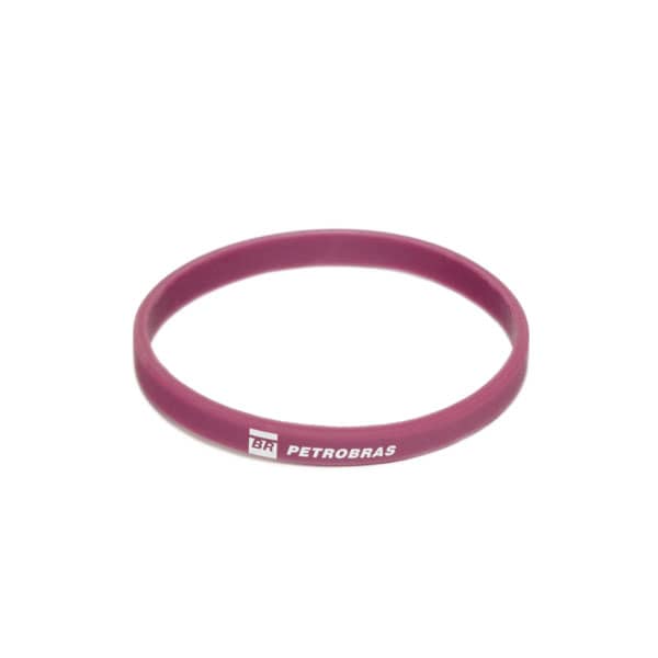 Pulseira de silicone fininha e multicolorida