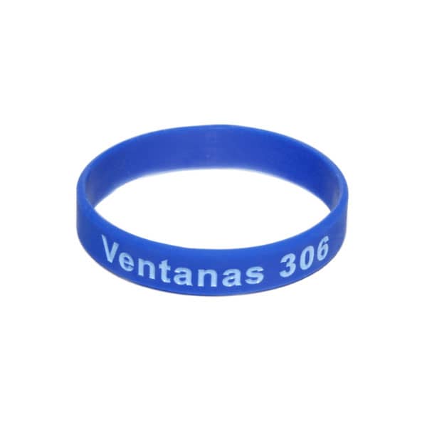 Pulseira de silicone numerada e personalizada