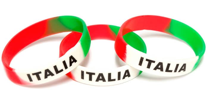 Pulseira de silicone segmentada em multicores