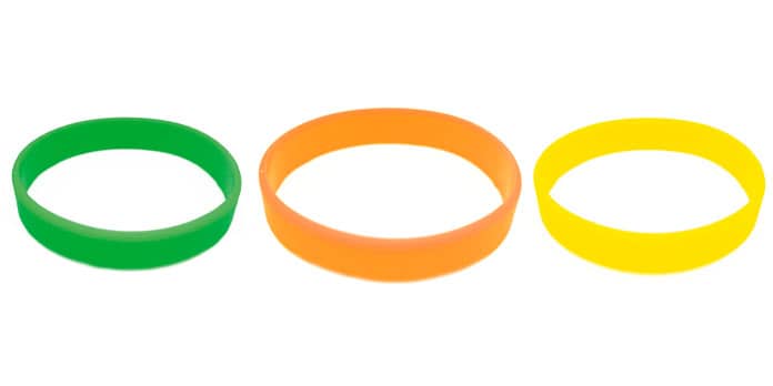 Pulseira de silicone sem personalização