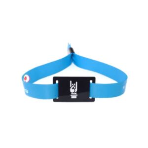 Pulseira tecido ajustável com chip RFID NFC
