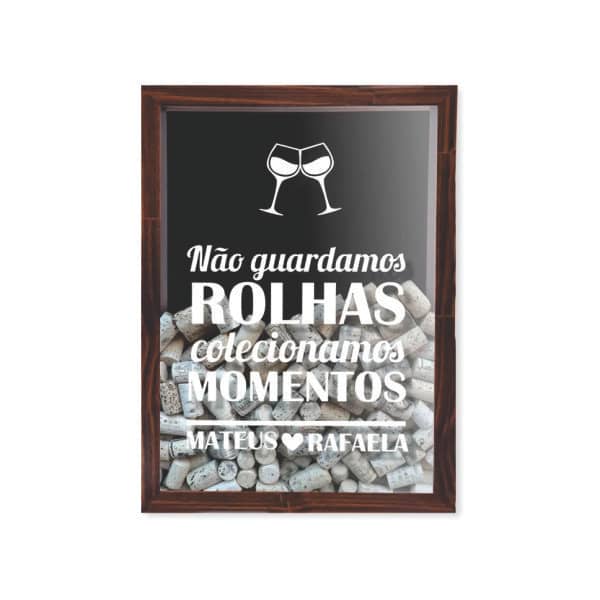 Quadro Porta-Rolha Personalizado