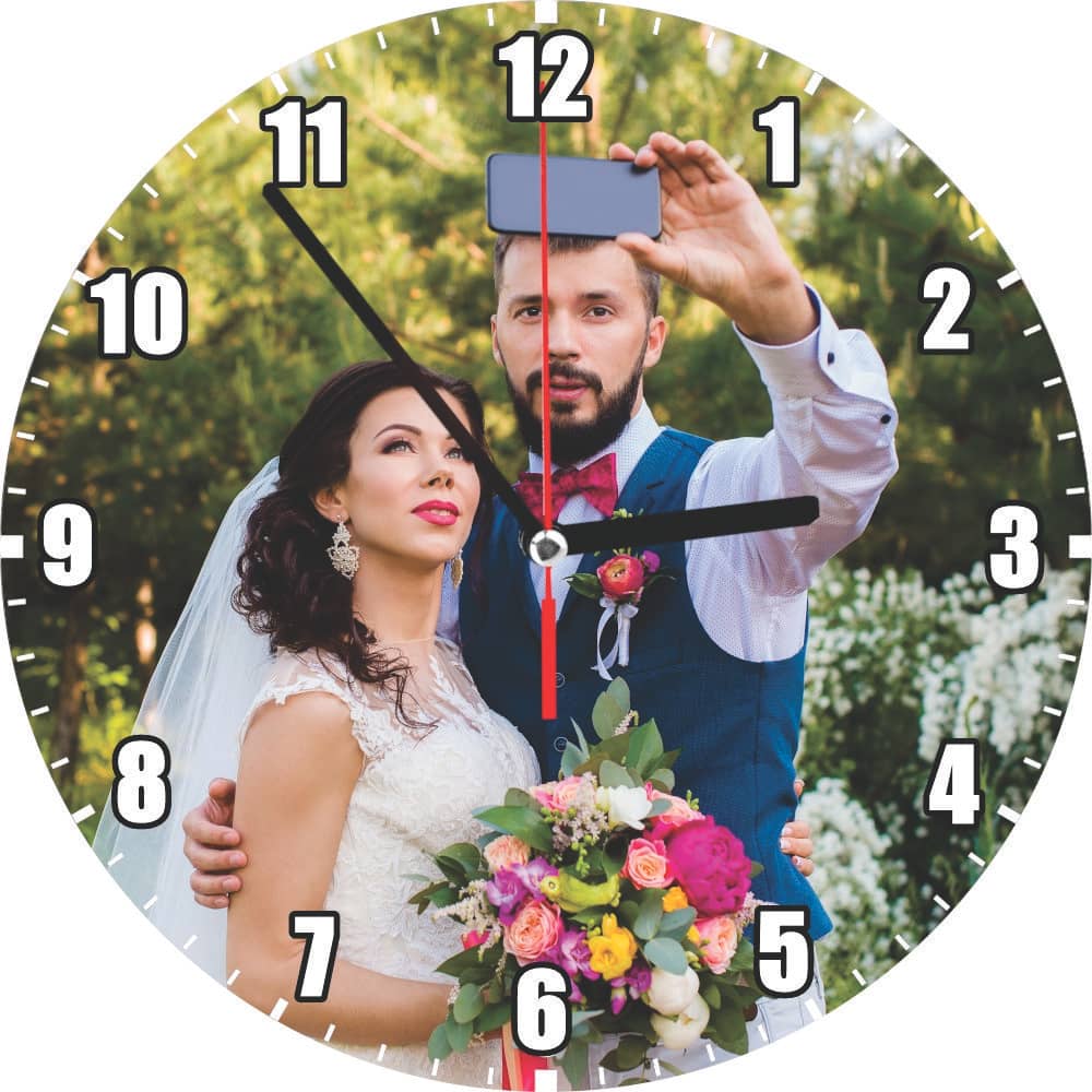 Relógio De Parede Personalizado Presente De Casamento