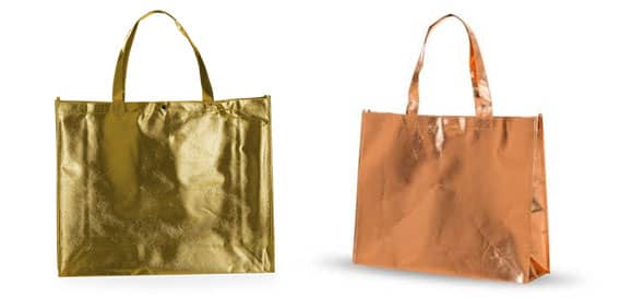 Sacolas de TNT Metalizado Promocionais