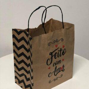 Sacolas de papel personalizadas baratas